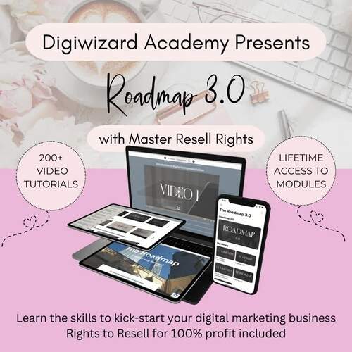 Roadmap 3.0, Digital Marketing Course with Master Resell Rights | TPT