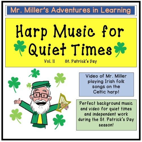 Preview of Harp Music for Quiet Times in the Classroom, Vol II: St. Patrick's Day!
