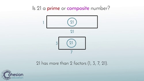 Identify Prime & Composite Numbers by Cohesion Education | TPT