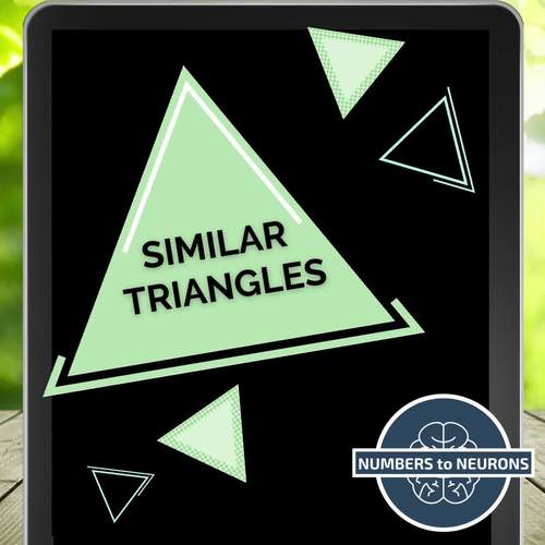 Digital Similar Triangles Escape Room Activity by Numbers to Neurons