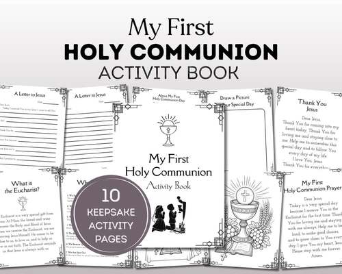 First Communion Activity Book | Catholic Eucharist Unit | Holy Communion