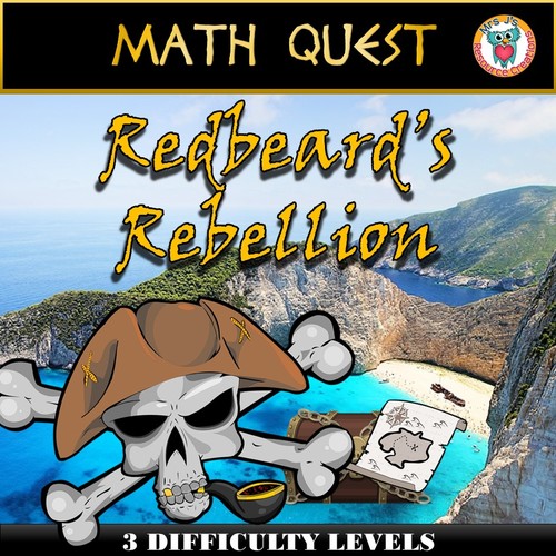 Preview of Fun Math Review Activity - Pirate Math Quest