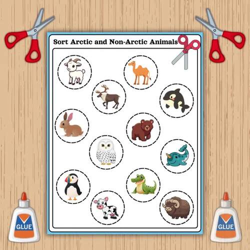 Sort Arctic and Non-Arctic Animals | Science Sorting Activity | Early ...