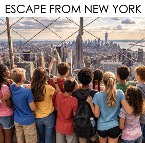 Preview of Movie Trailer Introductory Hook Escape From New York Escape Room Activity