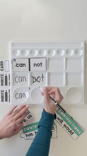 Paint Tray Phonics - CONTRACTIONS {Science of Reading} | TPT