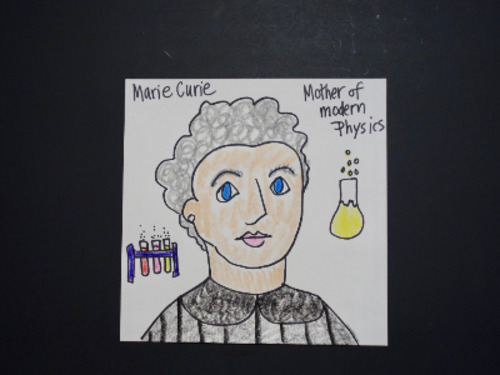 Preview of Let's Draw Madame Marie Curie!