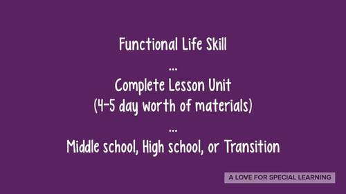 Comparing Prices Lesson Functional Life Skills Special Education