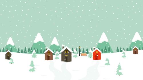 5 Animated Video Backgrounds - Snow Scenery #1 by The Asset Shop dot Design