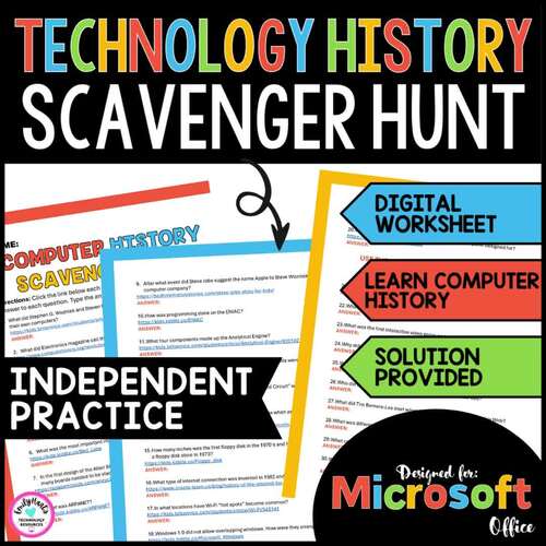 TECHNOLOGY HISTORY: ONLINE SCAVENGER HUNT - Learn Computer History, Web ...