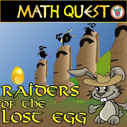 Preview of EASTER MATH QUEST (Grade 3-6 Easter Activity + Spring Activity)