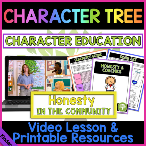 Preview of Honesty & Coaches 3 of 4 | Character Education for Kindergarten