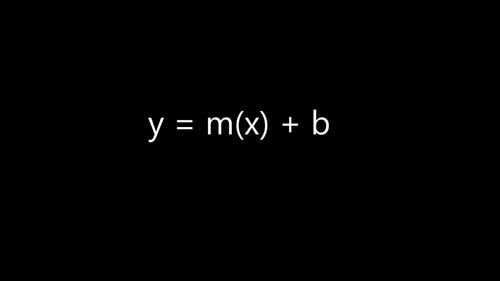Algebra - Slope Intercept Form y=m (x) + b with Worksheet