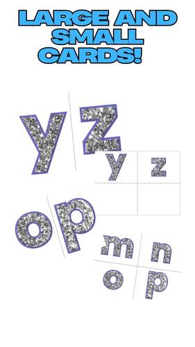 Glitter Letter Cards – Alphabet Cards for Phonics, Centers, and Small ...