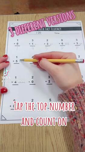 Math Fact Fluency- Modified by Whole and Healthy Teaching | TPT