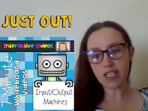7 Minute Whiteboard Videos - Input/Output Machines by The Primary Techie
