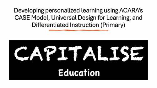 Preview of Developing personalized learning (primary)