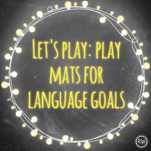 Let's Play: Play dough and Play Mats for Language therapy by Speech ...