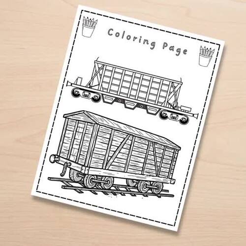 Freight Train Parts | Label the Diagram | Physical Science | STEM