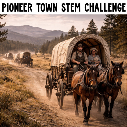 Preview of Movie Trailer Intro Video for Pioneer STEM Challenge Westward Expansion Project