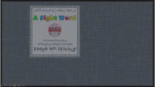 Sight Word Book and PowerPoint TIME by Kinesthetic Classroom | TpT