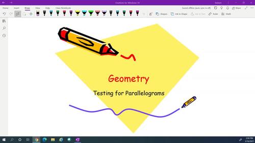 Testing for Parallelograms (Geometry) - Instructional Slides & Video