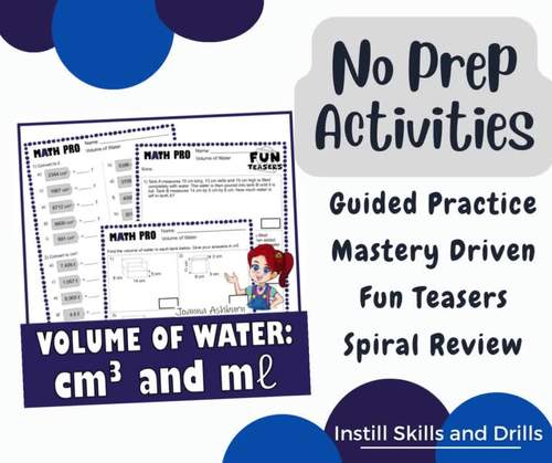 Volume Capacity Conversion Cm3 To Ml Practice Enrichment Worksheets