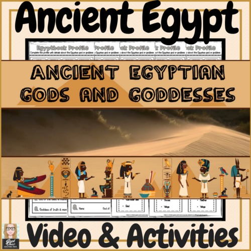 Preview of Ancient Egypt Egyptian Gods & Goddesses Video & Activities!
