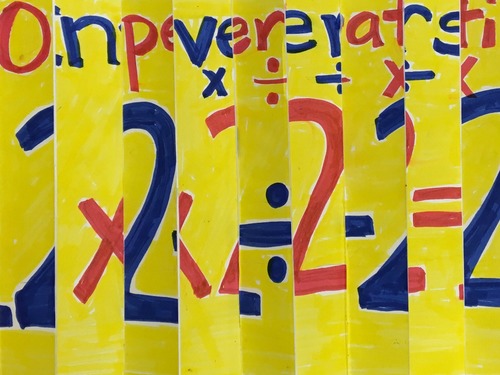 Preview of Two Sided Math Art