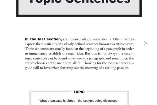 Topic Sentences with MCQs and Answers by Edusprouts | TPT