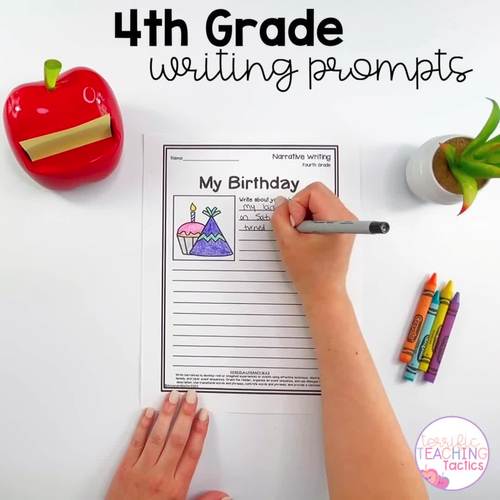 Fourth Grade Writing Worksheets Prompts Bundle - Opinion, Narrative ...