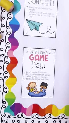 End of Year Memory Book Last Week of School Theme Days Activities ...
