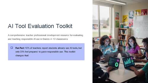AI Tool Evaluation Toolkit comprehensive teacher professional | TPT