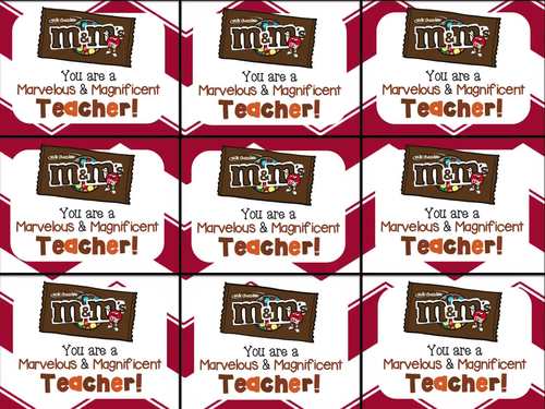 Hope You Have a M&M {Marvelous & Magnificent} Year! :: Back to School  Classroom Favor Treats :: 