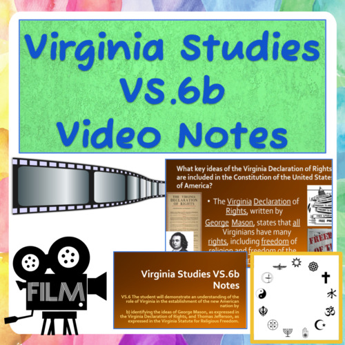 Preview of Virginia Studies VS.6b Notes Recording
