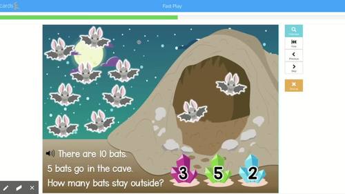 Boom Cards™ Subtraction Within 10 by et cetera Primary Goods | TPT