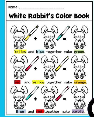 White Rabbit's Colors （pptx） by Michael Owen | TPT