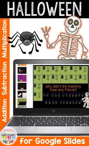 Halloween Math Activities with Google Classroom Slides | TPT
