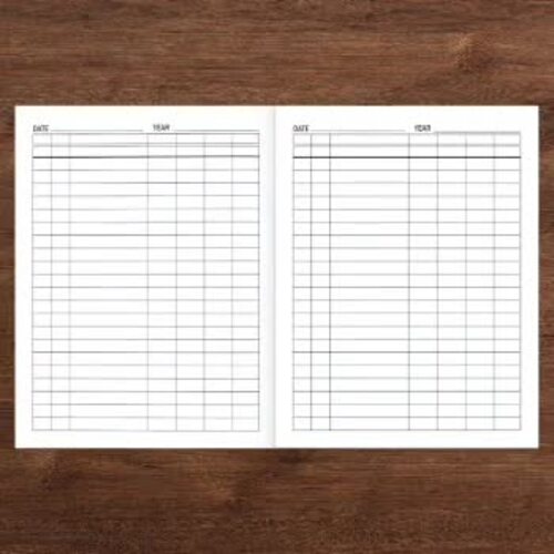 Monthly Customizable Log Book, Large Multipurpose with 7 Columns to ...