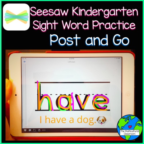 Preview of How to Practice Sight Words on Seesaw