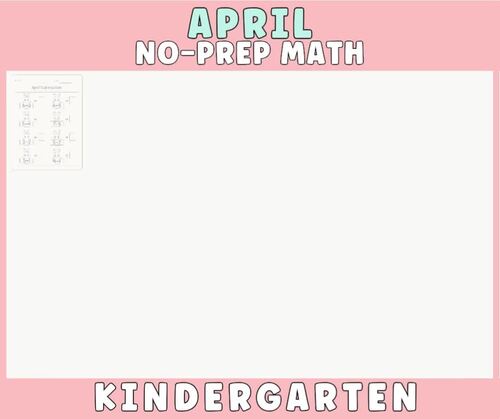 Kindergarten Math Worksheets April | Easter Math Activities | Spring Math