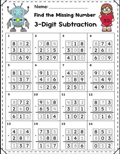 Find the Missing Number – 3-Digit Addition & Subtraction Bundle (150 Pages)