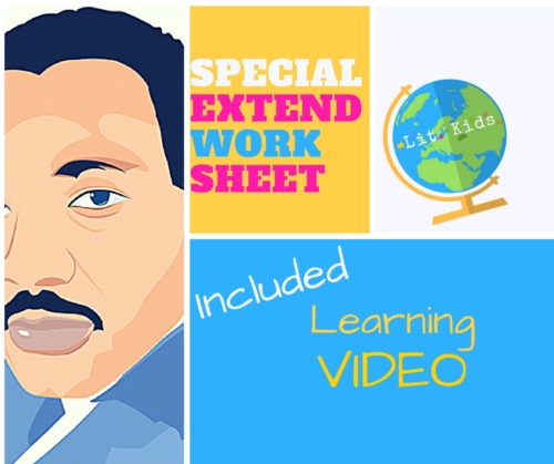 Preview of Martin Luther King, Jr. EXTEND Learning Activity Plus Video