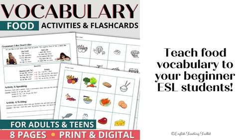 Beginner Adult ESL & Newcomers Vocabulary Activities Worksheets ...
