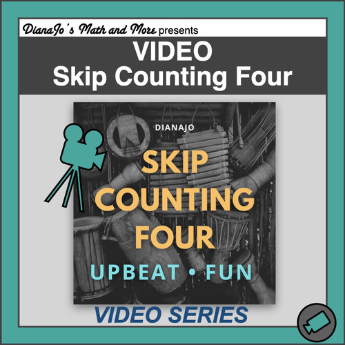 Preview of Skip Counting by 4 | Multiplication Facts Video | Middle School Math