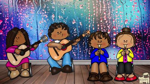 Preview of Listen and Move to Water Dance, Guitar & Recorder Music Creative Movement Dance