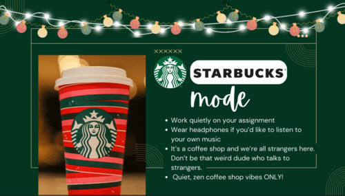 Preview of Starbucks Mode Working Video