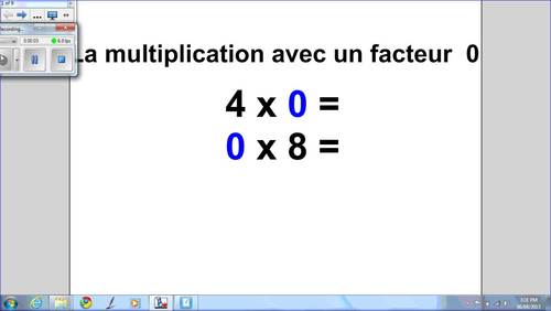 Preview of La multiplication par 0, Distance Learning (M46)