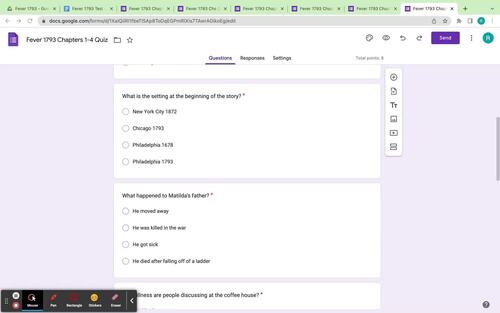 Fever 1793 Chapter Quizzes and Test by Timeless Teaching Tools | TPT