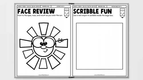 Toddler Curriculum Workbook GROWING BUNDLE Homeschool Tot School Daycare