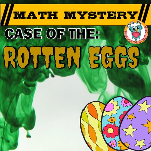 Preview of Easter Math Mystery (Grades 2-6 Fun Easter Activity + Spring Activity)